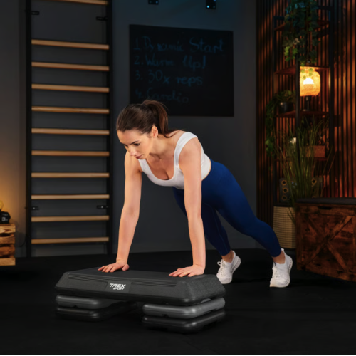 Степ платформа  Trex Sport TX-038PAS 3 рівнева чорна - фото №10